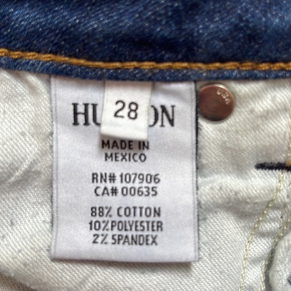 { Hudson Jeans } - Bacara Crop Straight Cuffed Jeans - Picture 6 of 6